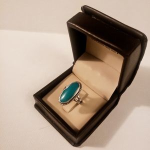 Genuine vintage turquoise ring